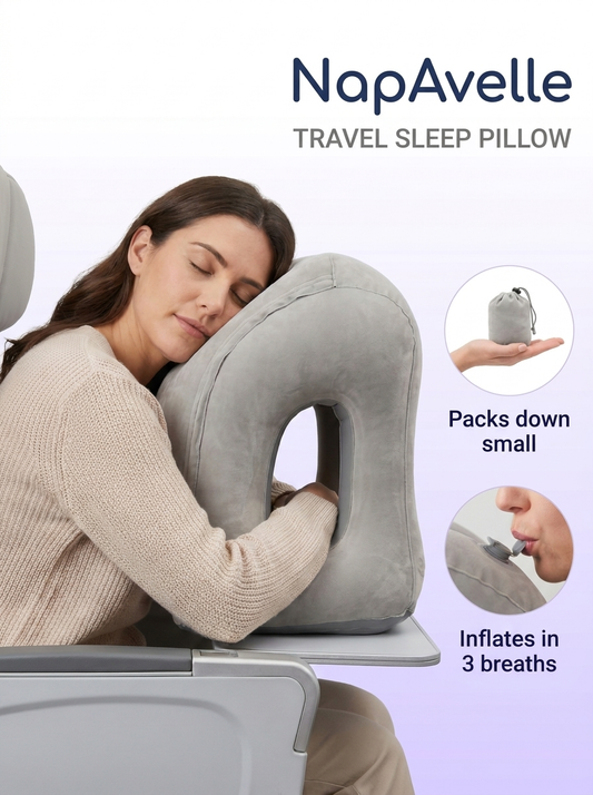 NapAvelle™ Inflatable Travel Pillow