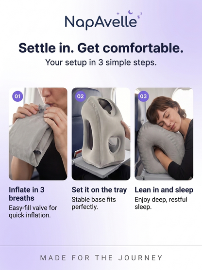 NapAvelle™ Inflatable Travel Pillow